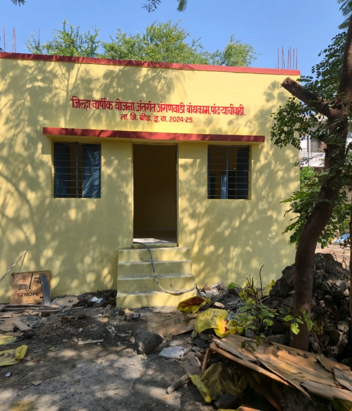 जिल्हा वार्षिक योजनेतून अंगणवाडी बांधकाम