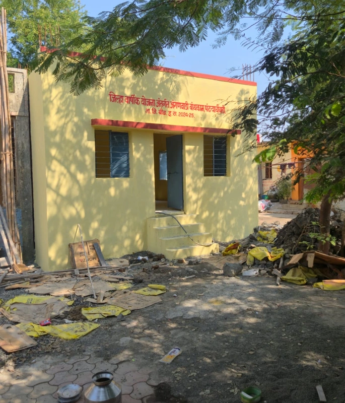 जिल्हा वार्षिक योजनेतून अंगणवाडी बांधकाम