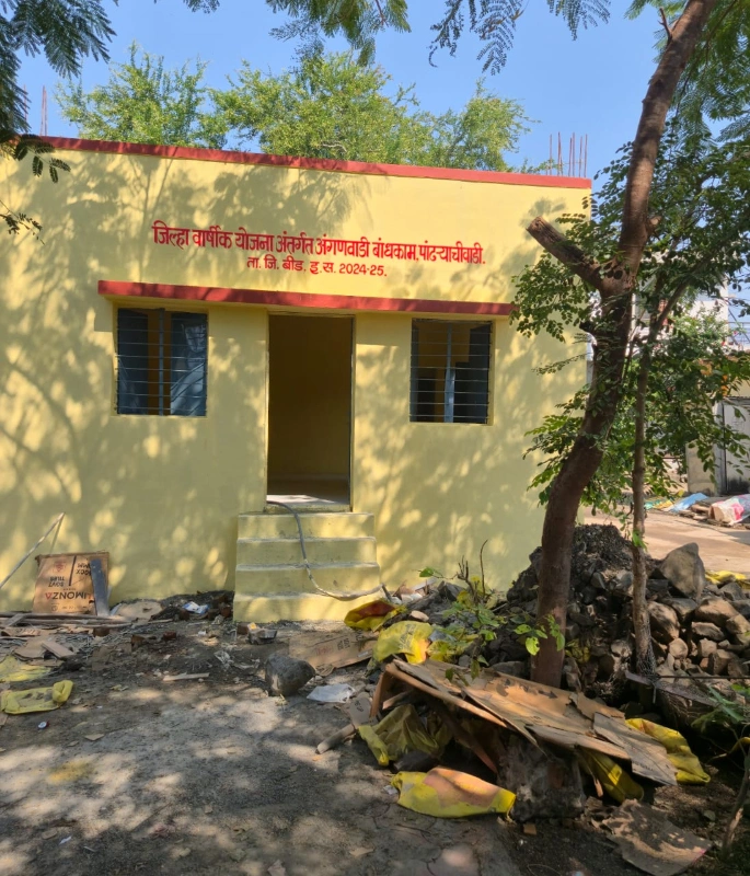 जिल्हा वार्षिक योजनेतून अंगणवाडी बांधकाम